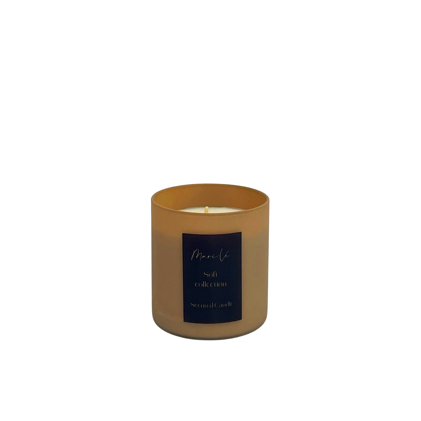 Handgemaakte beige kandelaar met Coffee Roast geur, 280 ml.