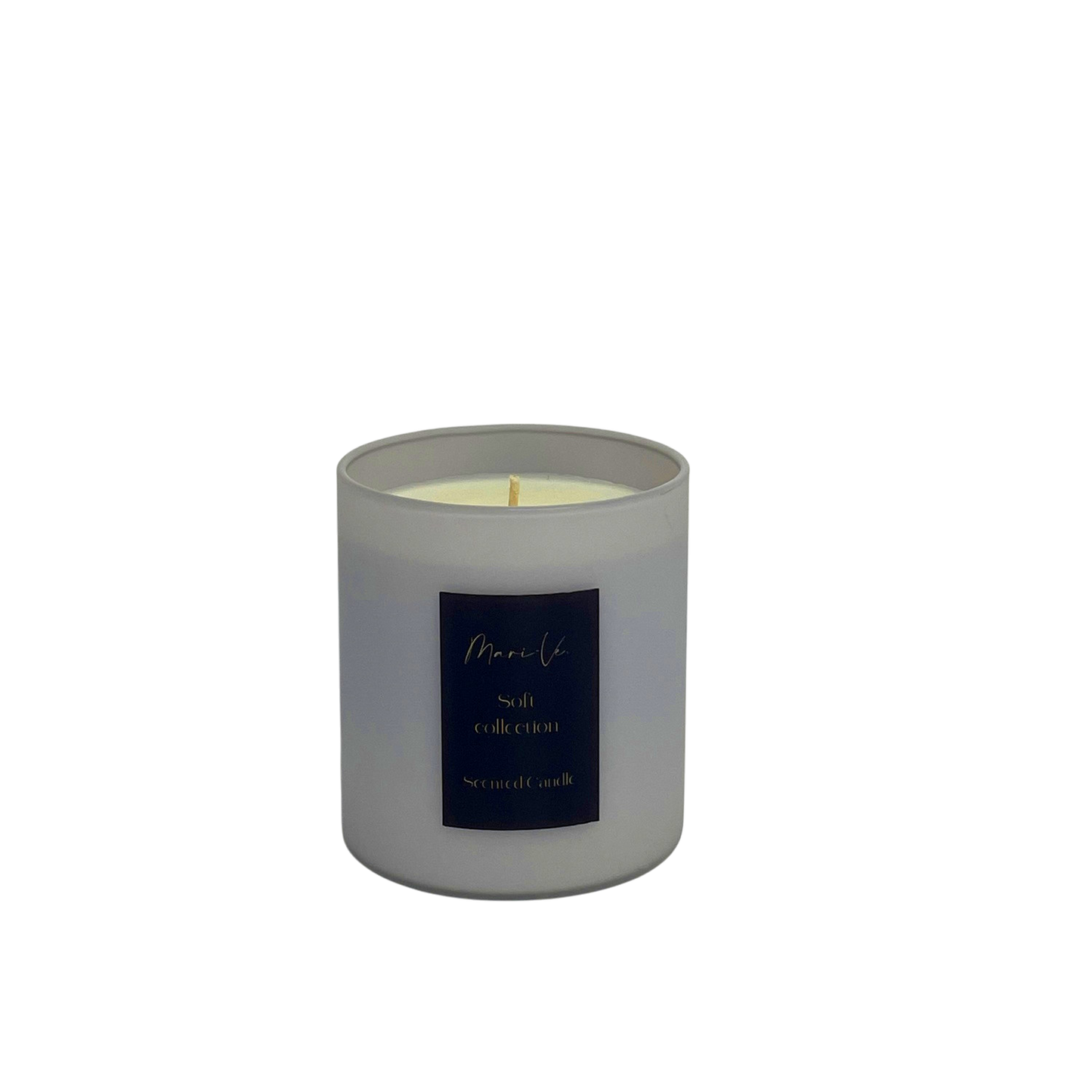 Lichtgrijze kandelaar met Orange Flower-geur, 450 ml.