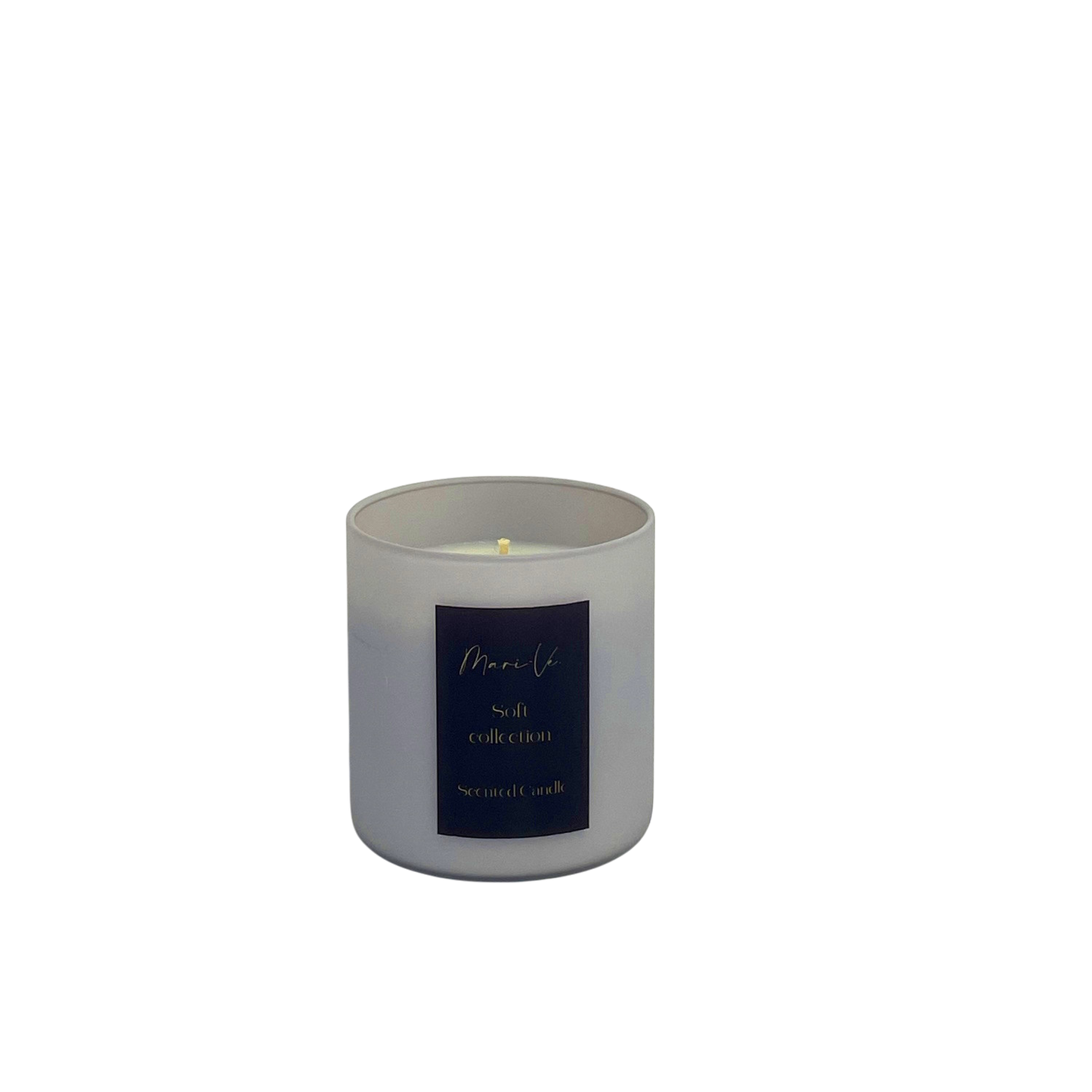 Lichtgrijze kandelaar met Orange Flower-geur, 280 ml.