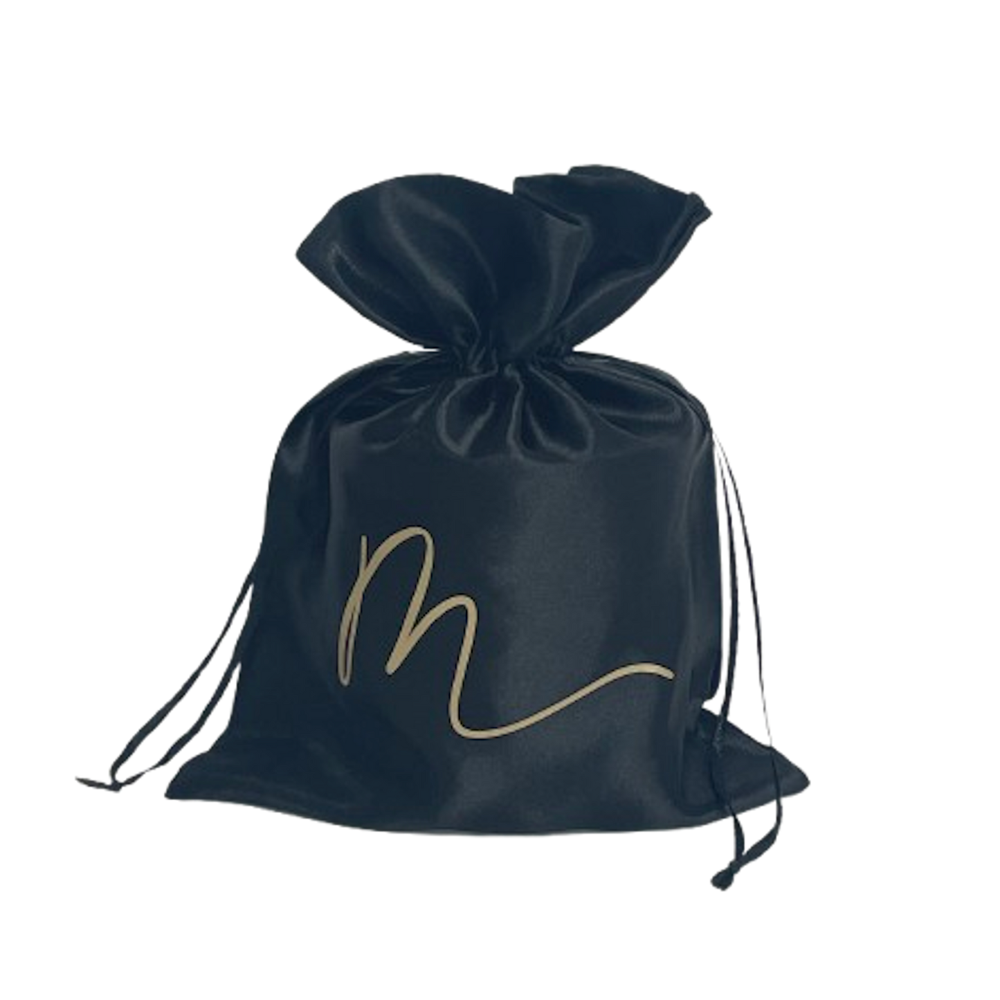 Luxe zijden cadeauverpakking met goudkleurig Mari-Ve logo voor handgemaakte geurkaarsen