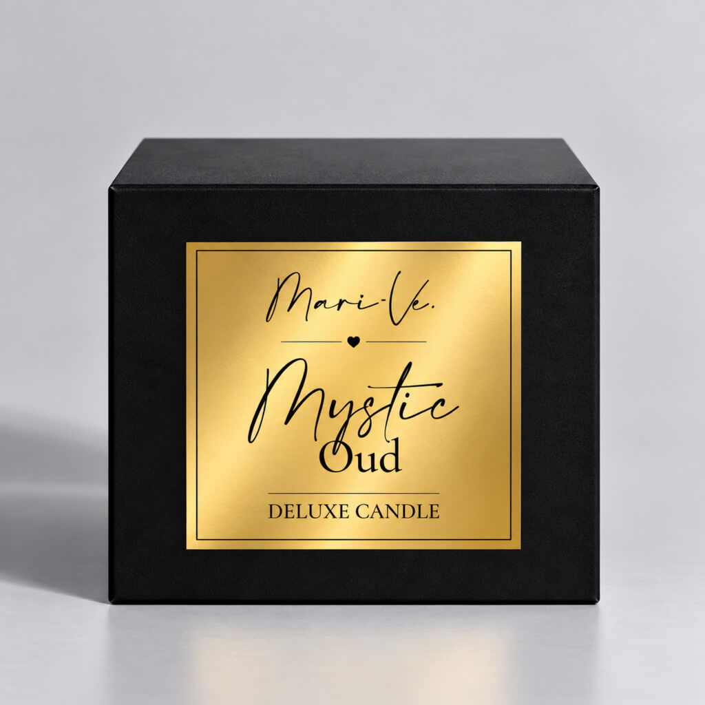 Bougie Parfumée Golden Deluxe – Oud Mystique