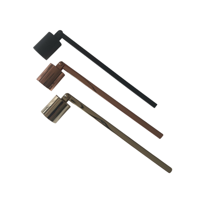 zwarte - roze en goude metalen kaarsen dover   van Mari-Ve – stijlvol accessoire voor veilig doven  van geurkaarsen