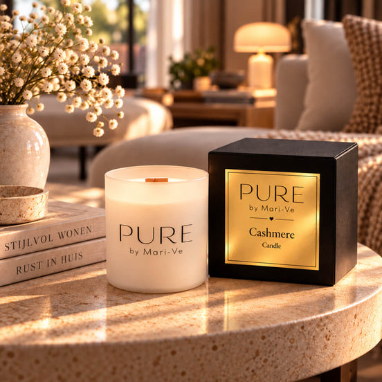 PURE White Scented Candle – Cashmere