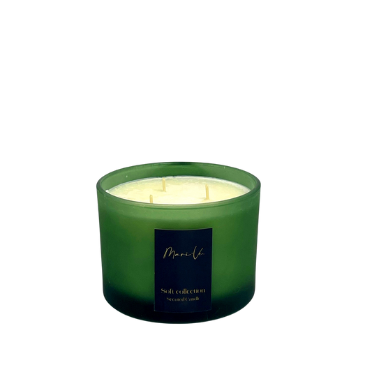 Groene kandelaar met Orange Flower-geur, 500 ml.