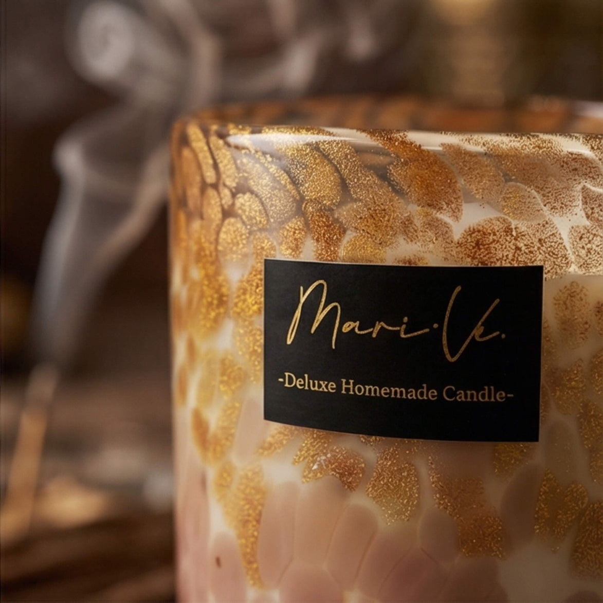 Bougie Parfumée Golden Deluxe – Oud Mystique