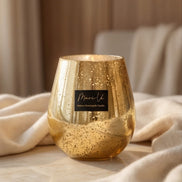 Sparkle Gold Oval – Cachemire | Grande Bougie Parfumée Édition | 1200 ml