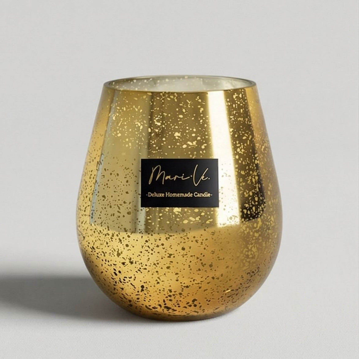 Sparkle Gold Oval – Cachemire | Grande Bougie Parfumée Édition | 1200 ml