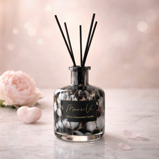 Black & White Interieurdiffuser – Fluweelzachte Pioenroos | 200 ml