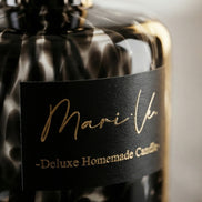 Coffret Cadeau Luxe Panthère – Fleur d'Oranger • Bougie Parfumée & Diffuseur