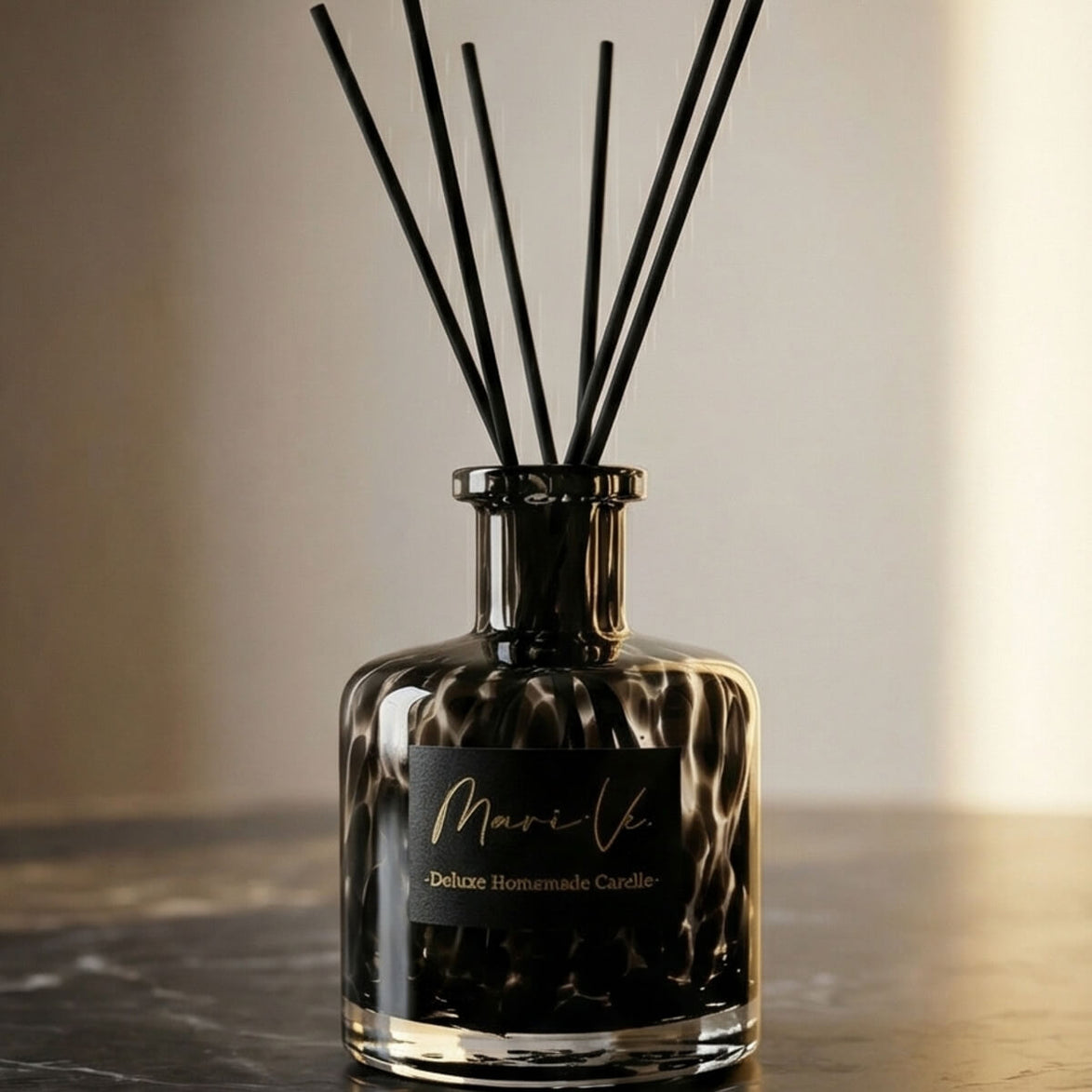 Coffret Cadeau Luxe Panthère – Fleur d'Oranger • Bougie Parfumée & Diffuseur