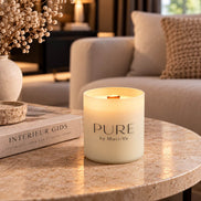 PURE Cream Geurkaars –  Velvet Peony